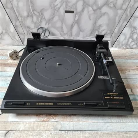 Vintage Pioneer Pl Direct Drive Stereo Turntable Retro Tested