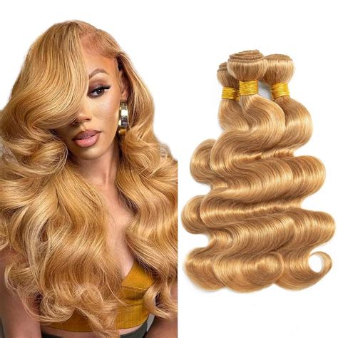 Amazon Honey Blonde Bundles Color Body Wave Bundles Human Hair