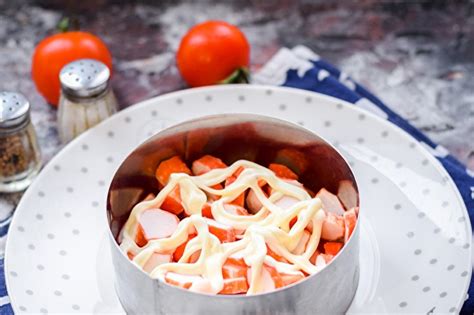 Corrida Salade de bâtonnets de crabe et tomates recette