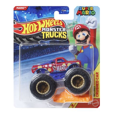Masinuta Mattel Super Mario Colectia Hot Wheels Monster Truck Scara 1 64