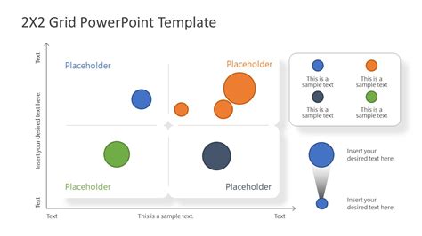 Powerpoint Diagram Of 2x2 Matrix Slidemodel