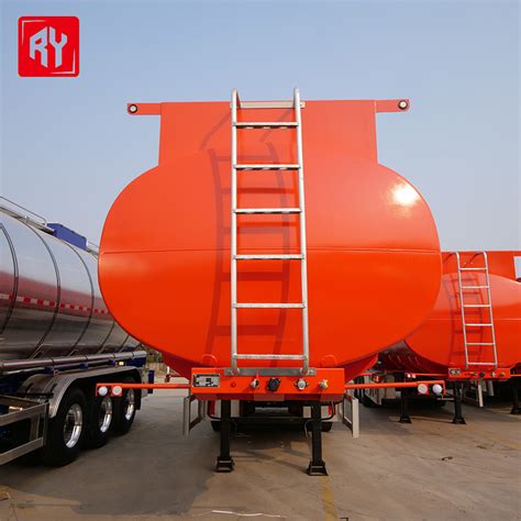 China Factory Second Hand Three Axle 32000 Liter 45000 Liter Diesel Tank Storage Transport