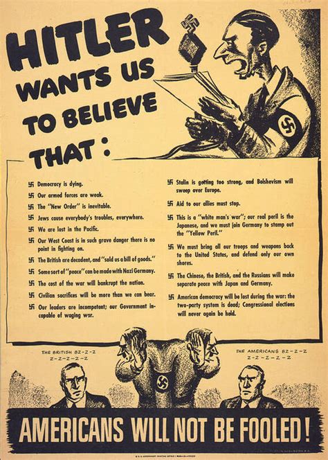 World War Ii American War Propaganda Poster By Everett