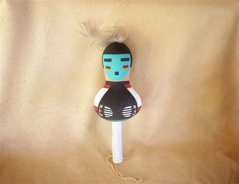 Hopi Ceremonial Dance Rattle With Feather Native By Farriderwest What