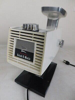 Electric Vintage Rival Grind O Matic Model M Meat Food Grinder V