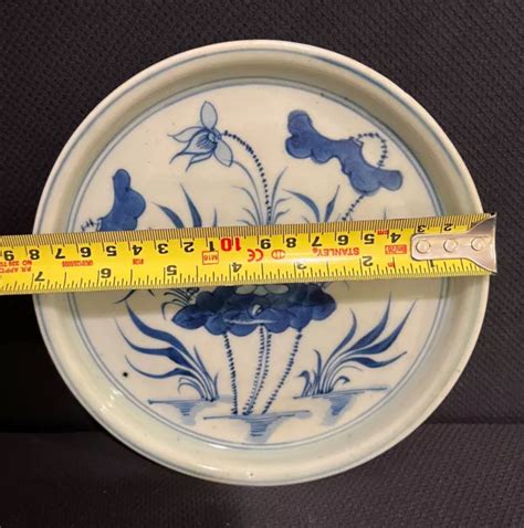 CHINA CHINESE QING Dynasty Blue And White Porcelain Lotus Pen Wash 0