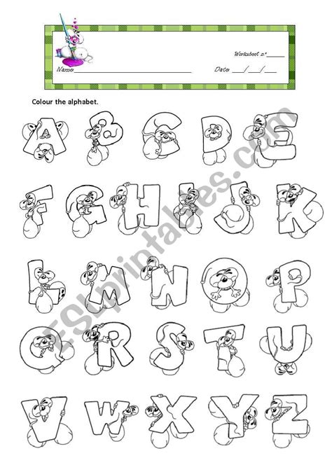 My ABC - ESL worksheet by oliveirinha