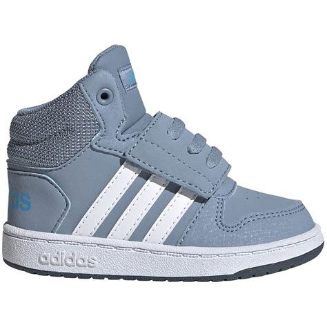 Buty Dla Dzieci Adidas Hoops Mid Niebieskie Fw Adidas Sport