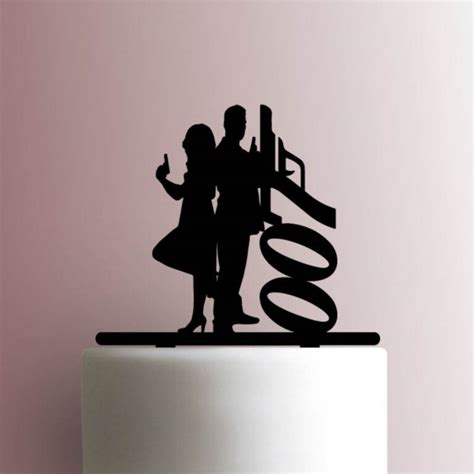 James Bond A Cake Topper Jb Cookie Cutters