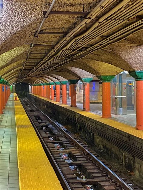 New Jersey To New York Path Train And Station Stock Photo Image Of