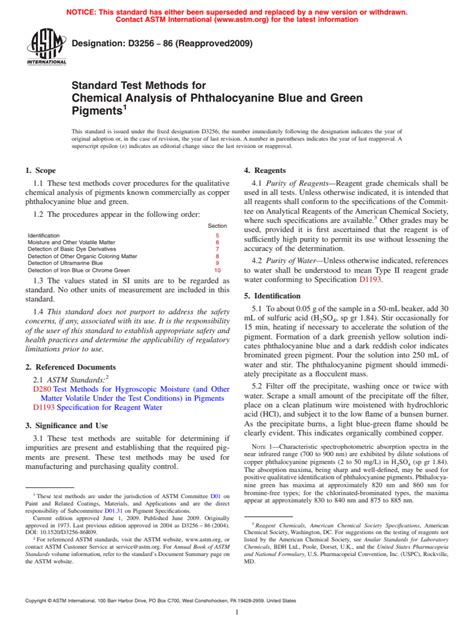 Astm D Standard Test Methods For Chemical Analysis Of