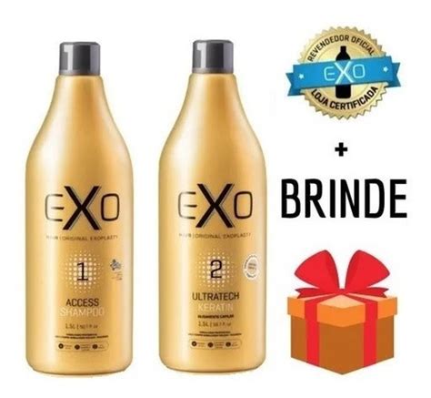 Exo Hair Alisamento Exoplastia Capilar Ml Brinde Parcelamento