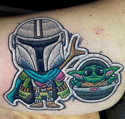 Artist creates Disney and pop culture patch tattoos