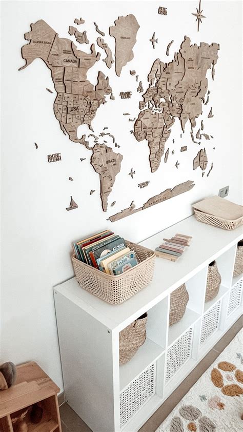 Home Decor USA Wall Map Push Pin Travel Map Wall Decor - Etsy | Map ...