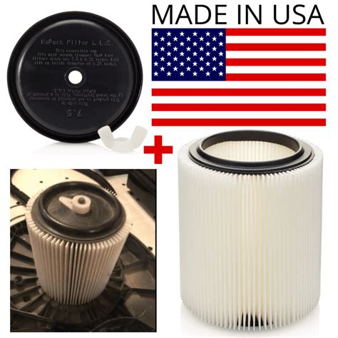 Old Craftsman Shop Vac Filter: Compatible with Models 1988-Present (5 Gallons+) - Shop Vac ...