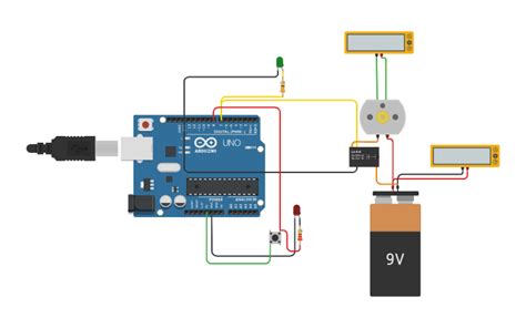 Circuit Design Simulasi Kecepatan Dan Arah Motor Dc Arduino Driver