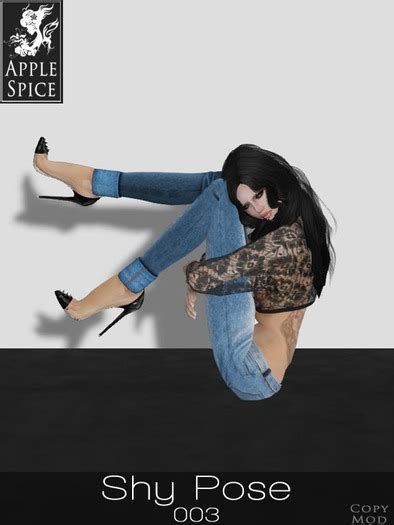 Second Life Marketplace Apple Spice Shy Pose 003