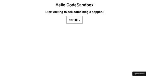 React Multiselect Button Dropdown Forked Codesandbox