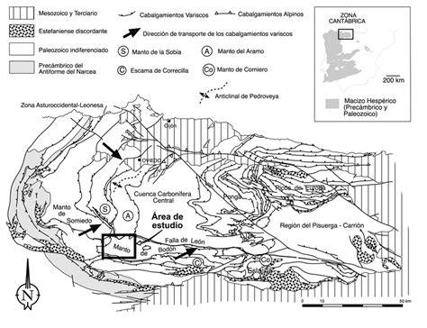 Situaci N Geol Gica Del Rea Estudiada Mostrando La Ubicaci N De Las