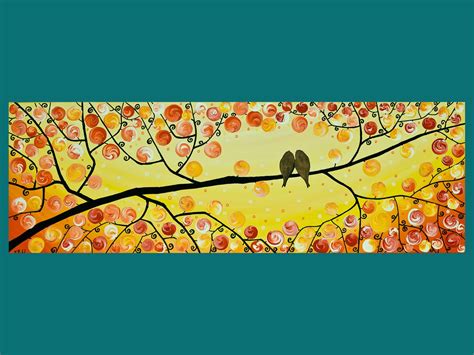 25 Beautiful Love Birds Painting Etsy