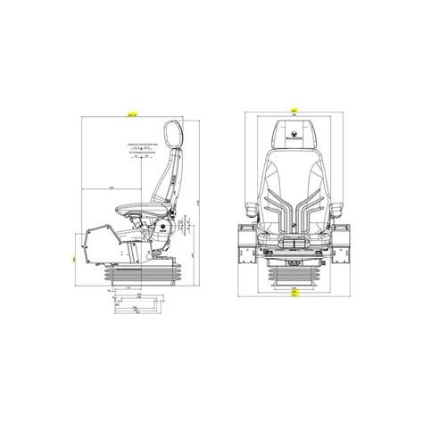 GRAMMER Baumaschinensitz Actimo XL NEW 12V 1294557 MSG 95A 72