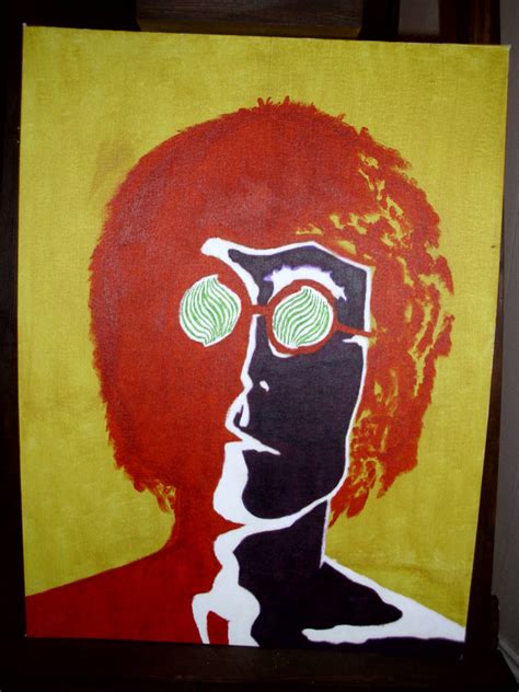 John Lennon-Andy warhol recreation By Sam by burningangle9999 on DeviantArt