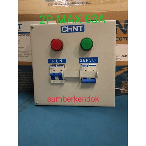 Jual PANEL COS PLN GENSET CHINT INTERLOCK 2POLE BUAT LISTRIK 1 PHASE