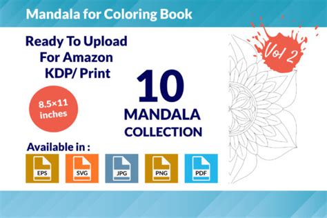 Mandalas for Coloring Book Vol - 02 Graphic by Digital Pencil ...