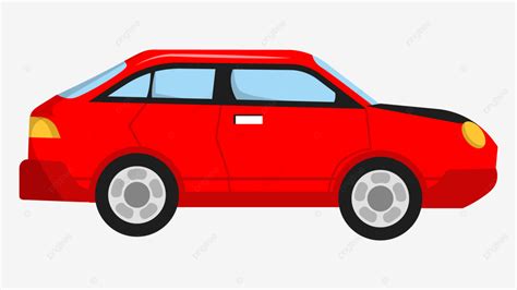 Ilustra O Fofa De Carro Vermelho Png Vermelho Carro Desenho