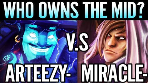 Should Watch Arteezy Vs Miracle Who Owns Midlane Storm Spirit Vs