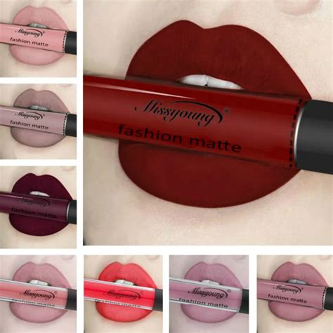 Temptation Sexy Red 18 Color Matte Lipgloss Sexy Liquid Lip Gloss Matte Long Lasting Waterproof