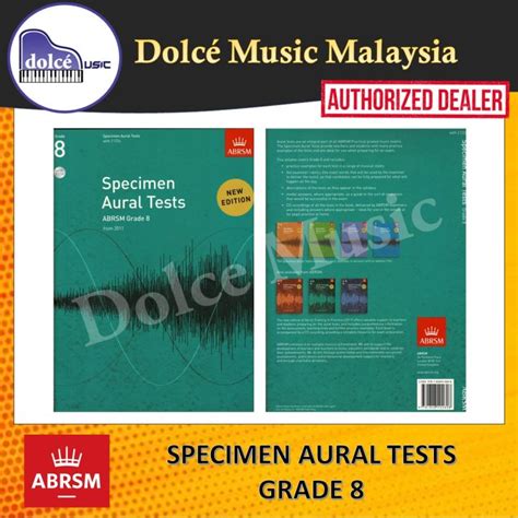 ABRSM Specimen Aural Test With 2 CDs Grade 8 Lazada