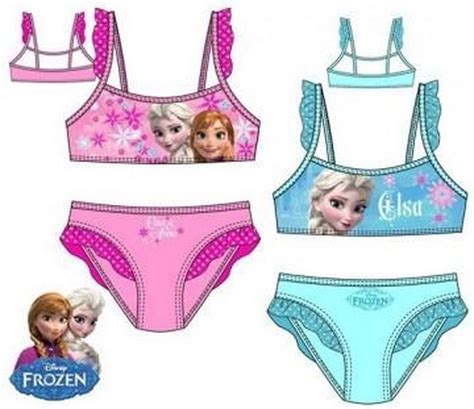 Bol Frozen Bikini Elsa Blauw Maat 110