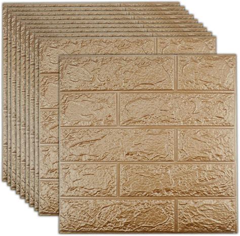 Amazon Sodeno Pcs Brown D Wall Panels Sq Feet Coverage