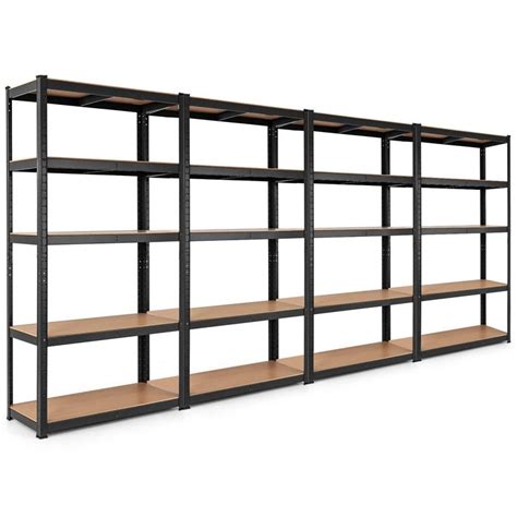 Tangkula Metal Storage Shelves Heavy Duty Frame Organizer Tier