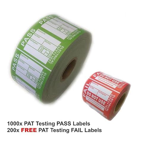 Electrical Safety Test Passed Labels 50mm X 25mm Price Per Pack Of