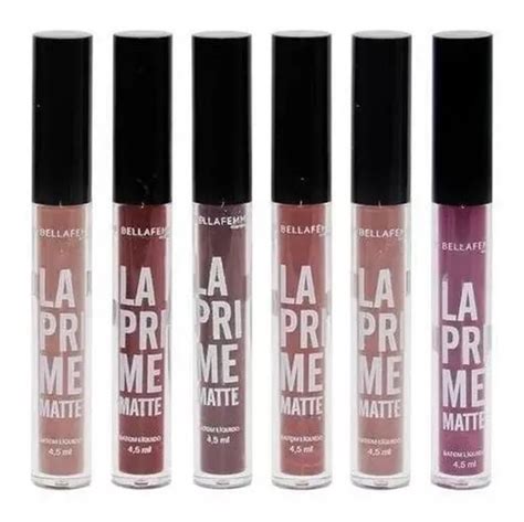 6 Batom Liquido Matte La Prime Bella Femme Luxo Coleção MercadoLivre