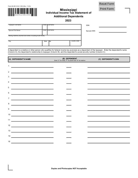 Form 80 491 Download Fillable Pdf Or Fill Online Individual Income Tax