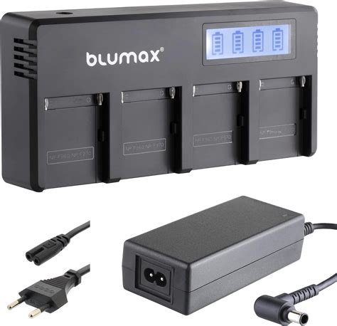 Blumax Mini Dual Ladegerät für Sony NP F970 NP F960 Dual Charger