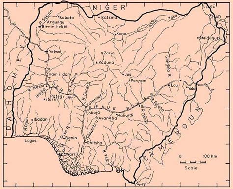 Map Showing Rivers In Nigeria Download Scientific Diagram