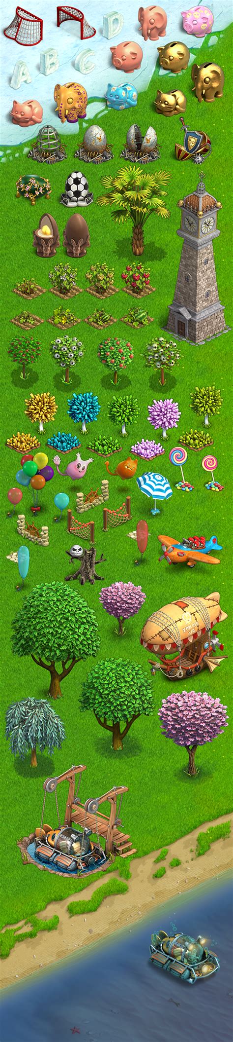 Social game "zombie island" on Behance