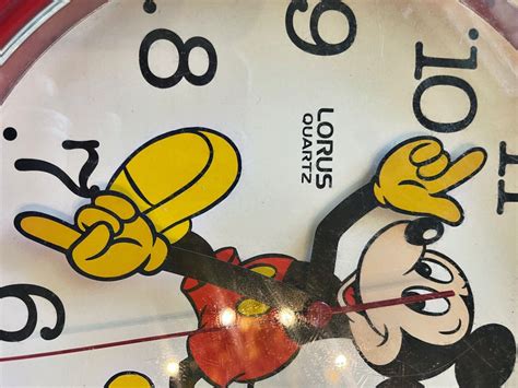 Mavin Vintage Lorus Quartz Mickey Mouse Walt Disney Co Wall Clock