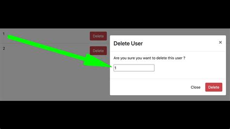 Confirmation Dialog Before Deleting Data Javascript Php Youtube