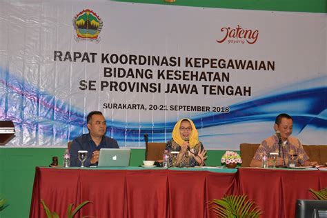 Rapat Koordinasi Kepegawaian Bidang Kesehatan Se Jawa Tengah Humas