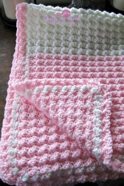 Crochet Sedge Stripes Stich Blanket En Couverture B B