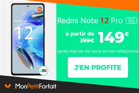 Le Xiaomi Redmi Note 12 Pro 5G En Promo Chez RED By SFR