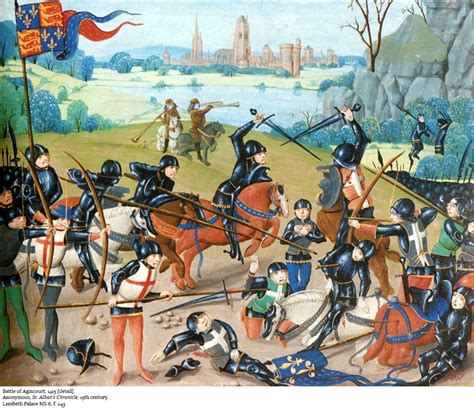 The Battle Of Agincourt October 25 1415 Hundred Years War