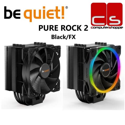 Be Quiet Pure Rock 2 Black FX CPU Air Cooler Black RGB Shopee Malaysia