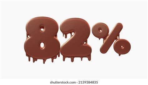 Melted Number Chocolate 3d Rendering 32 Stock Illustration 2139384825