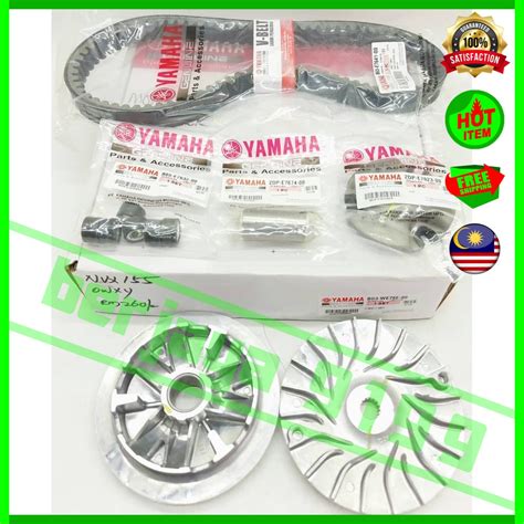 Ori Indonesia Yamaha NVX NVX155 Timing Belt Set V Belt Front Pulley